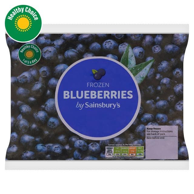 Sainsbury's 360g Frozen Blueberries - gallery image 1