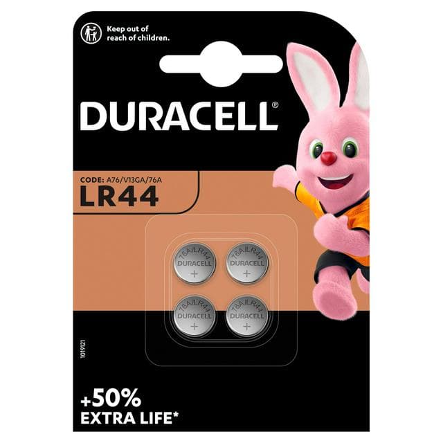 Duracell Pack of 4 LR44 Batteries - gallery image 1