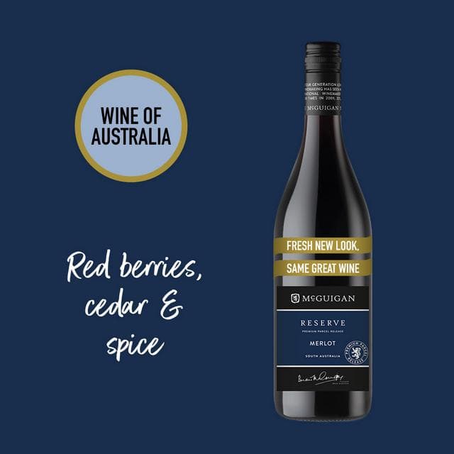 McGuigan Reserve Merlot Red Wine 75cl - gallery image 2