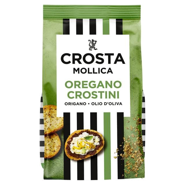 Crosta & Mollica Crostini Toasts with Oregano 150g - gallery image 1