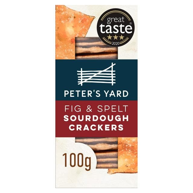 Peter's Yard Fig & Spelt Sourdough Crackers 100g - gallery image 1