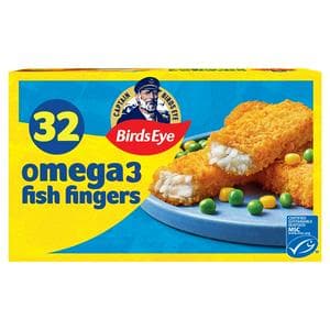 Birds Eye 32 x Omega 3 Breaded Fish Fingers 896g