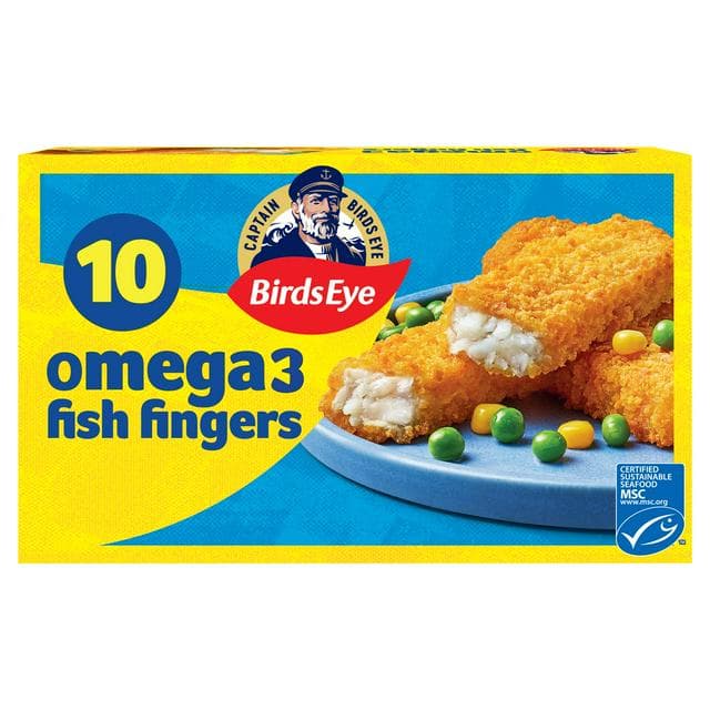 Birds Eye 10 x Breaded Omega 3 Fish Fingers 280g - gallery image 1