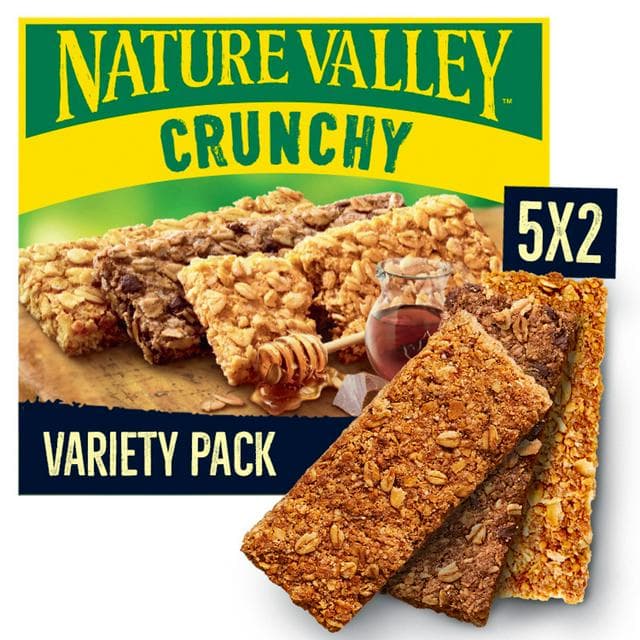 Nature Valley Crunchy Variety Pack Cereal Biscuit Snack Bars 10x42g - gallery image 1