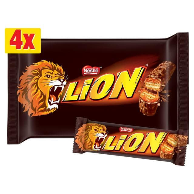 Lion Milk Chocolate Bar Multipack x4 42g - gallery image 1