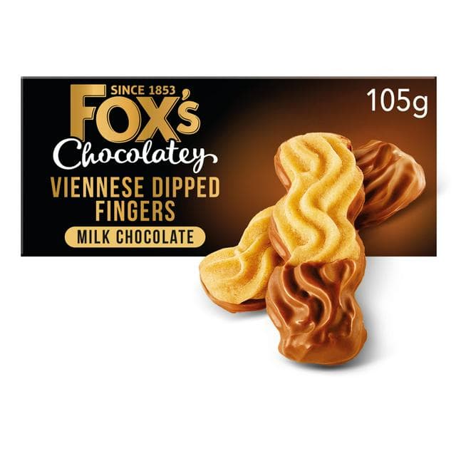 Fox's 105g Chocolatey Biscuits Viennese Milk Chocolate Dipped Fingers - gallery image 1
