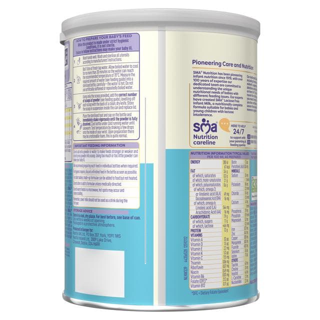 SMA LF Lactose Free Infant Baby Milk Powder Formula, From Birth 400g - gallery image 2