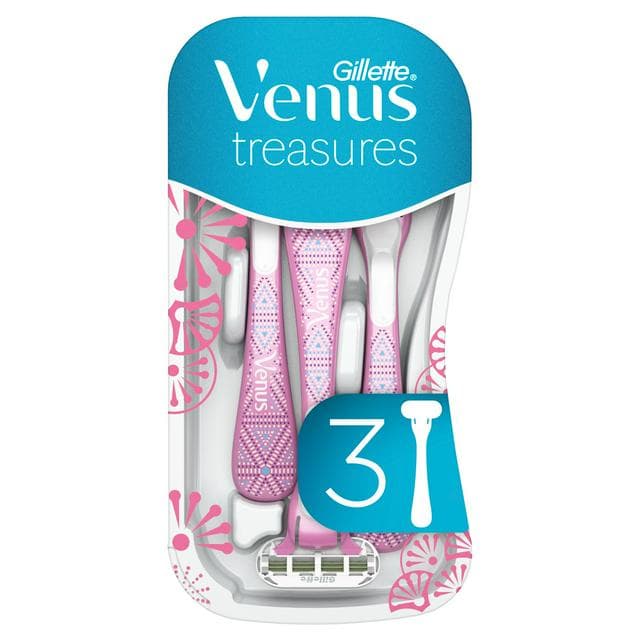 Gillette Venus Treasures Women's Disposable Razors x3 - gallery image 1