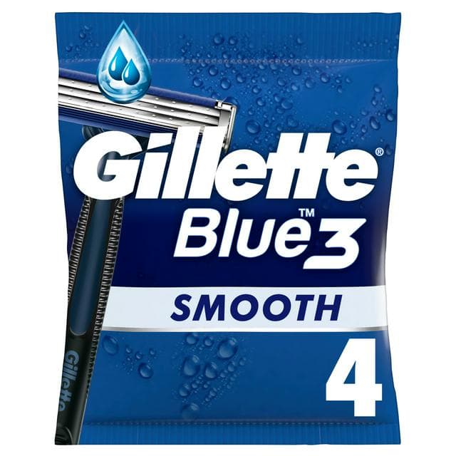 Gillette Blue3 Disposable Men's Razor x4 - gallery image 1
