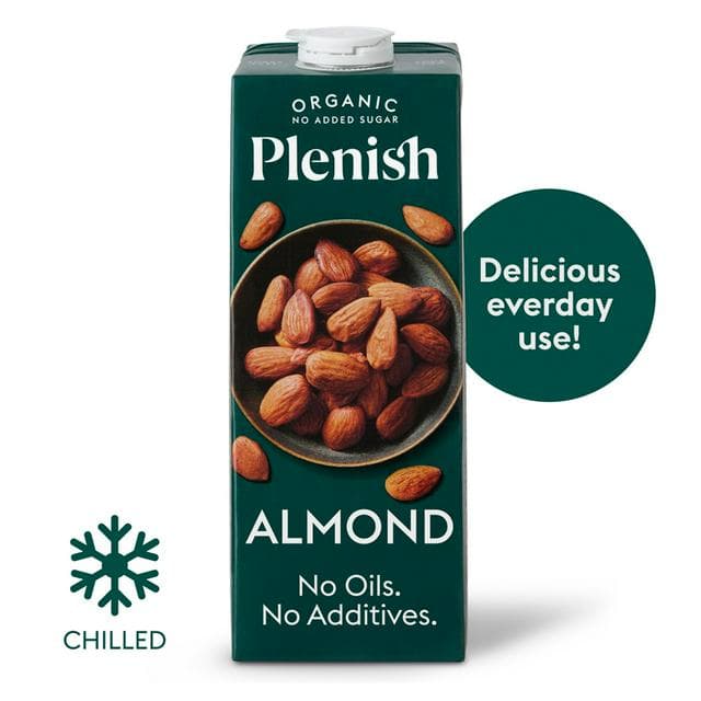 Plenish 1L Chilled Dairy Free Organic Almond Drink - gallery image 1