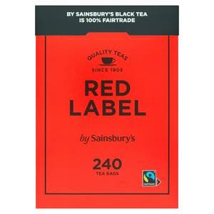 Sainsbury's Red Label Fairtrade Tea Bags x240 750g