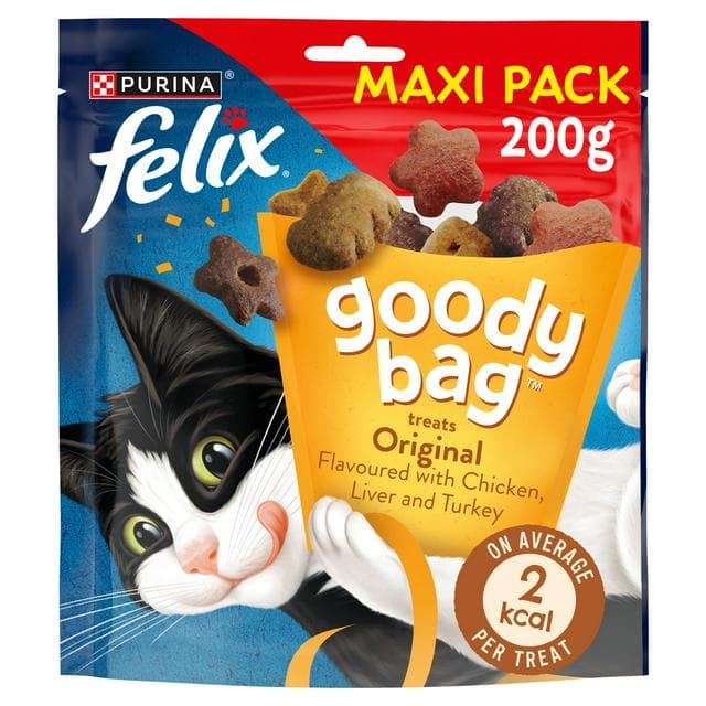 Felix Goody Bag Cat Treats Original Mix 200g - gallery image 1