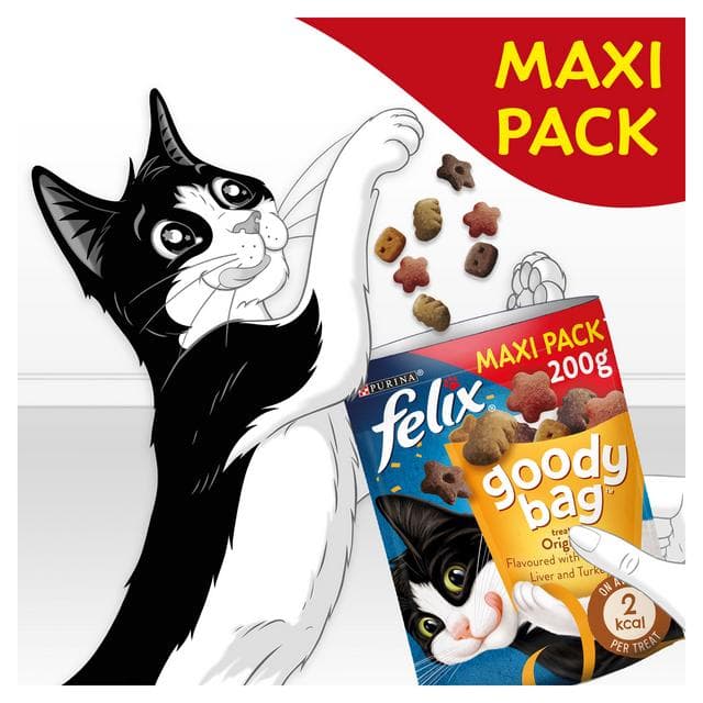 Felix Goody Bag Cat Treats Original Mix 200g - gallery image 4