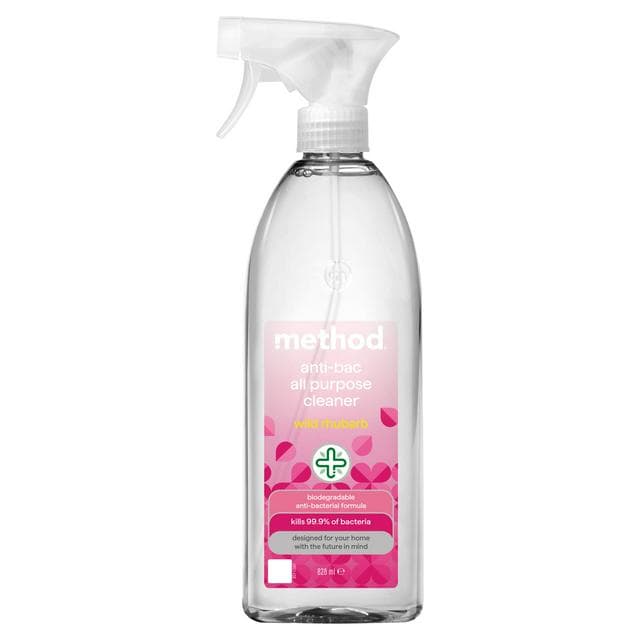 Method Anti-Bac Multi Surface Cleaner Spray, Wild Rhubarb, 828ml - gallery image 1