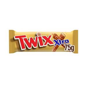 Twix Xtra Chocolate Biscuit Twin Bars 75g
