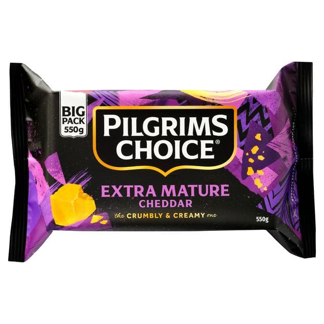 Pilgrims Choice Extra Mature Cheddar Cheese 550g - gallery image 1