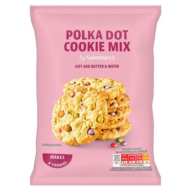 Sainsbury's Polka Dot Cookie Mix 275g - gallery image 1
