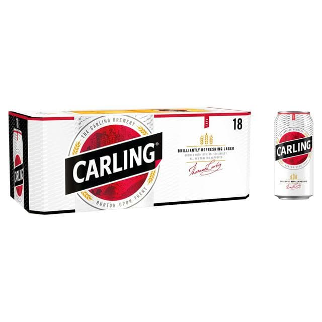 Carling Original Lager Beer Cans x18 440ml - gallery image 1