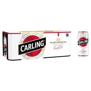Carling Original Lager Beer Cans x18 440ml