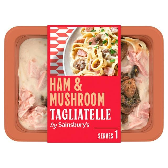 Sainsbury's Ham & Mushroom Tagliatelle Ready Meal For 1 400g - gallery image 1