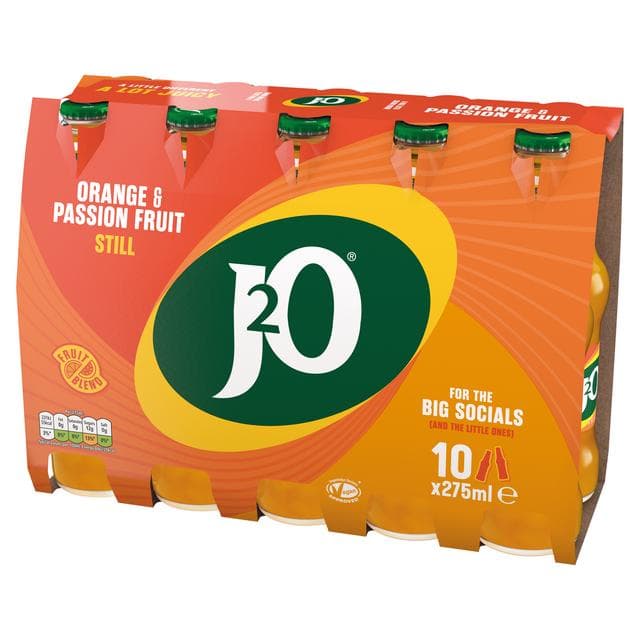 J2O Orange & Passion Fruit 10x275ml - gallery image 2