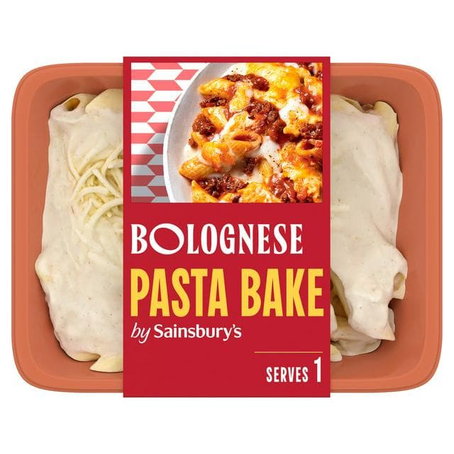 Sainsbury's Bolognese Pasta Bake Melt Ready Meal For 1 400g - gallery image 1