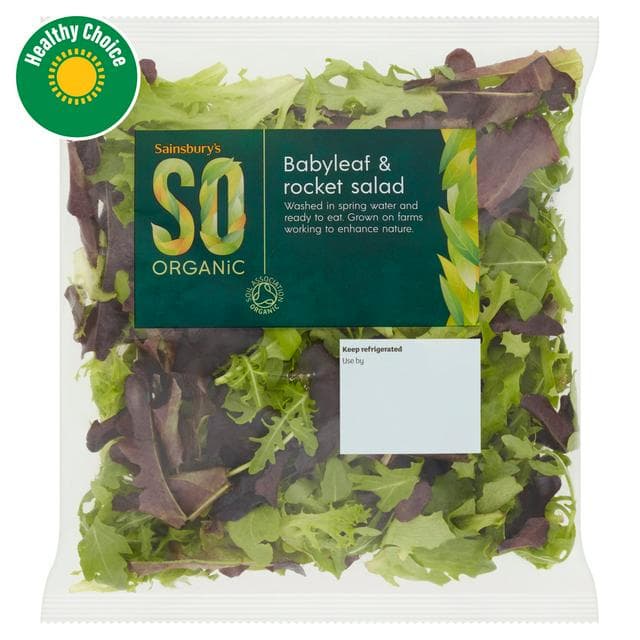 SO Organic 60g Babyleaf & Rocket Salad - gallery image 1