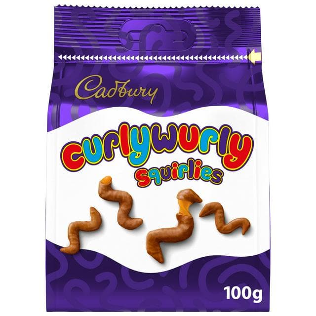 Cadbury Curly Wurly Squirlies Chocolate Pouch 100g - gallery image 1