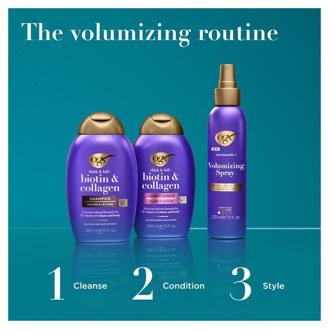 Ogx Biotin & Collagen Hair Thickening Conditioner 385ml - gallery image 6