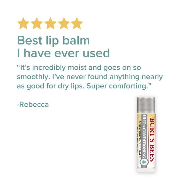 Burt's Bees 100% Natural Moisturising Ultra Conditioning Lip Balm with Kokum Butter Tube 4.25g - gallery image 4