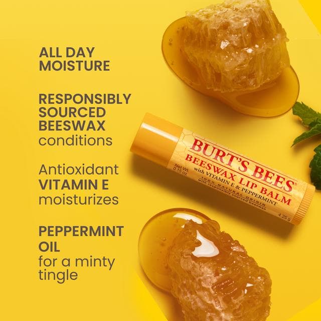 Burt's Bees 100% Natural Moisturising Lip Balm Tube 4.25g - gallery image 3