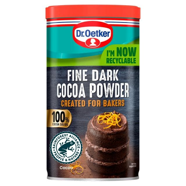 Dr. Oetker Fine 100% Dark Cocoa Powder 190g - gallery image 1