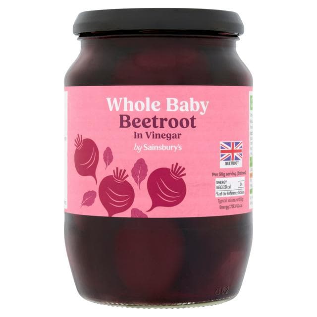 Sainsbury's Whole Baby Pickled Beetroot in Vinegar 710g (462g*) - gallery image 1