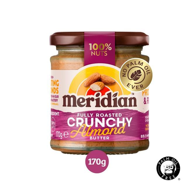 Meridian Crunchy Almond Butter 170g - gallery image 1