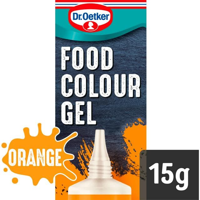 Dr. Oetker Extra Strong Orange Food Colouring Gel 15g - gallery image 1