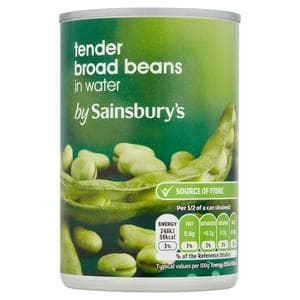 Sainsbury's Tender Broad Beans In Water 300g (195g*)