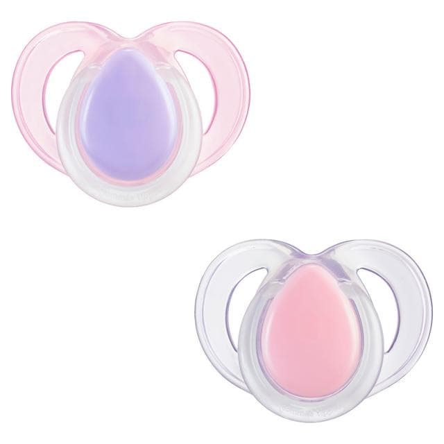 Tommee Tippee Closer to Nature Night Time x2 Orthodontic Soothers 18-36 Months - gallery image 1