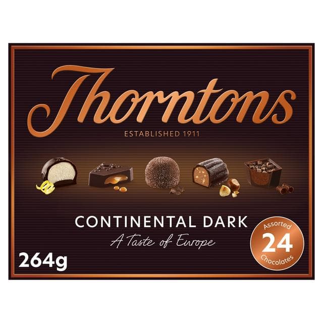 Thorntons Continental Dark Chocolate Selection Gift Box 264g - gallery image 1