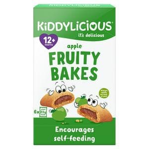 Kiddylicious Apple Fruity Bakes Baby Snacks 6x22g