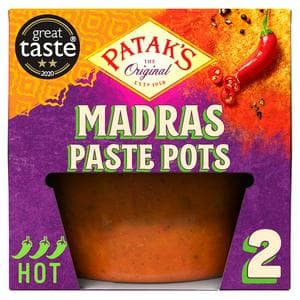 Patak's Indian 2 x 70g Madras Curry Paste Pots
