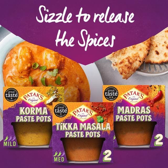 Patak's Indian 2 x 70g Tikka Masala Curry Paste Pots - gallery image 3
