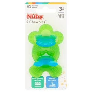 Nuby Chewbies Teethers 3 Months+ Twinpack