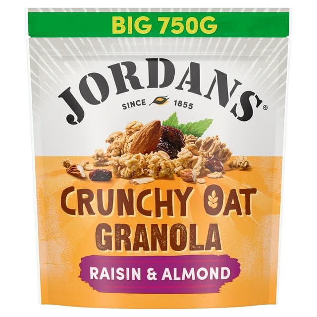 Jordans Crunchy Oat Raisin & Almond Granola Breakfast Cereal 750g - gallery image 1