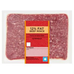 Sainsbury's British or Irish 12% Fat Beef Mince 500g