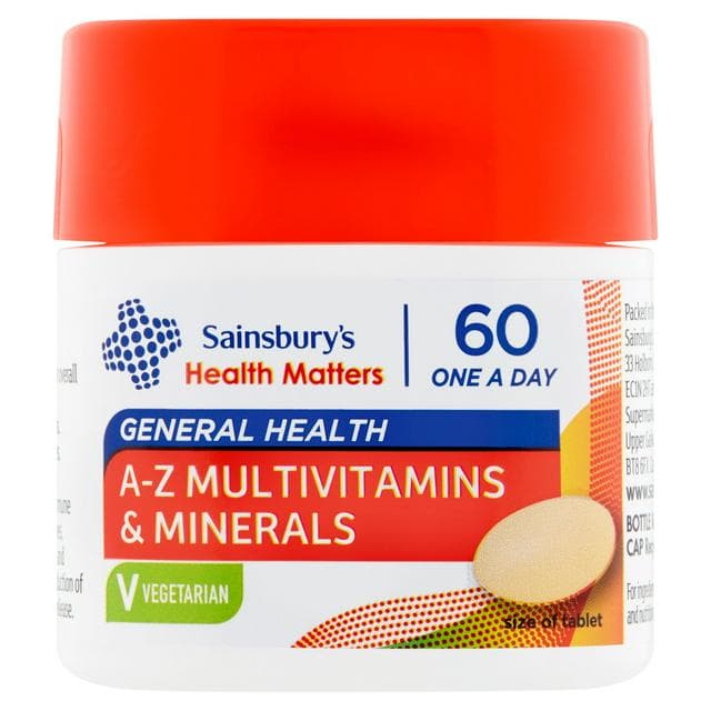 Sainsbury's A-Z Multivitamins & Minerals Tablets 1 a Day x60 - gallery image 1