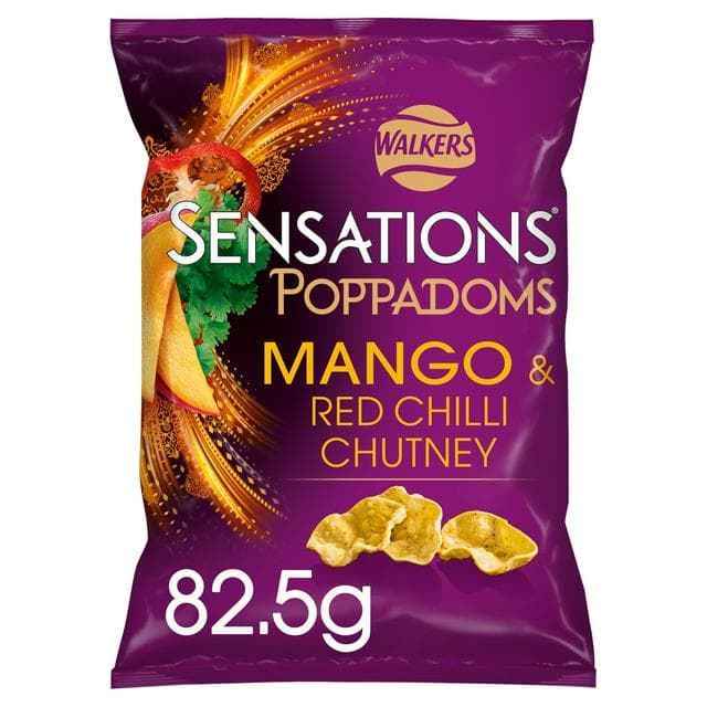 Sensations Mango & Chilli Chutney Sharing Poppadoms 82.5g - gallery image 1
