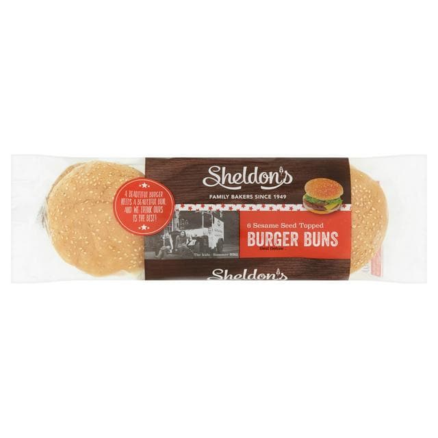 Sheldon's Burger Buns Rolls x6 - gallery image 1