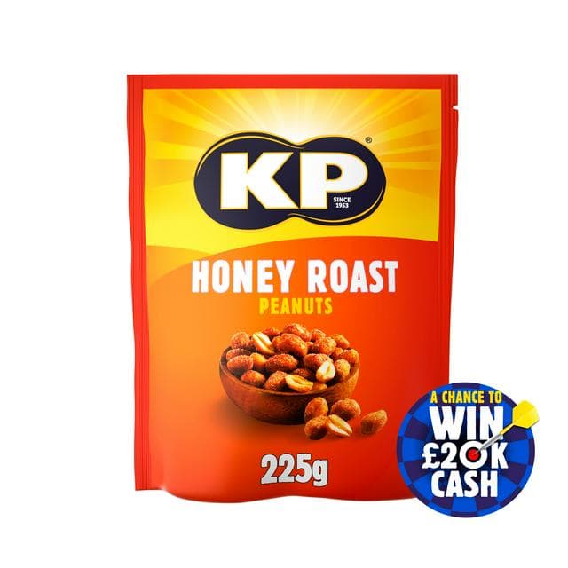 KP Honey Roast Peanuts 225g - gallery image 1