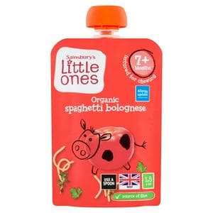 Sainsbury's Little Ones Organic Spaghetti Bolognese with Cheese 7+ Months 130g