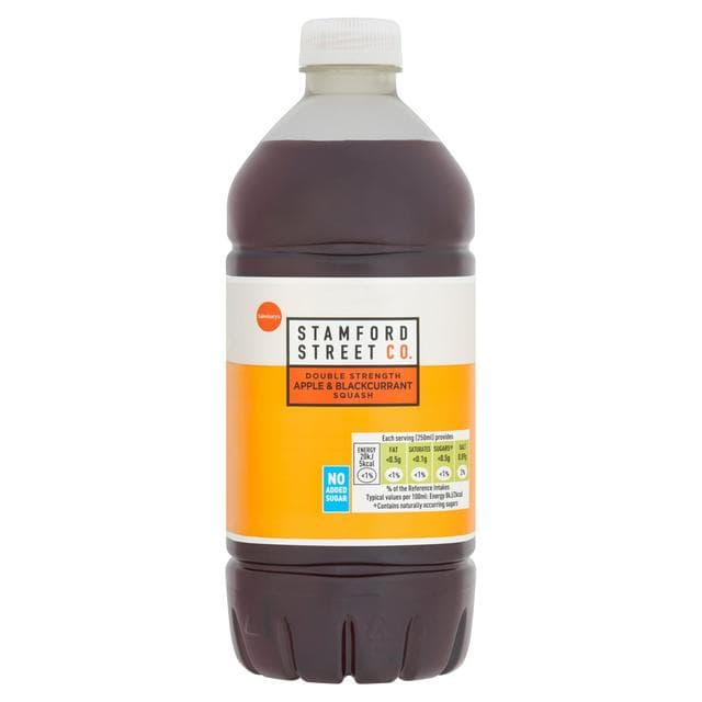 Stamford Street Co. Double Strength Apple & Blackcurrant Squash 750ml - gallery image 1